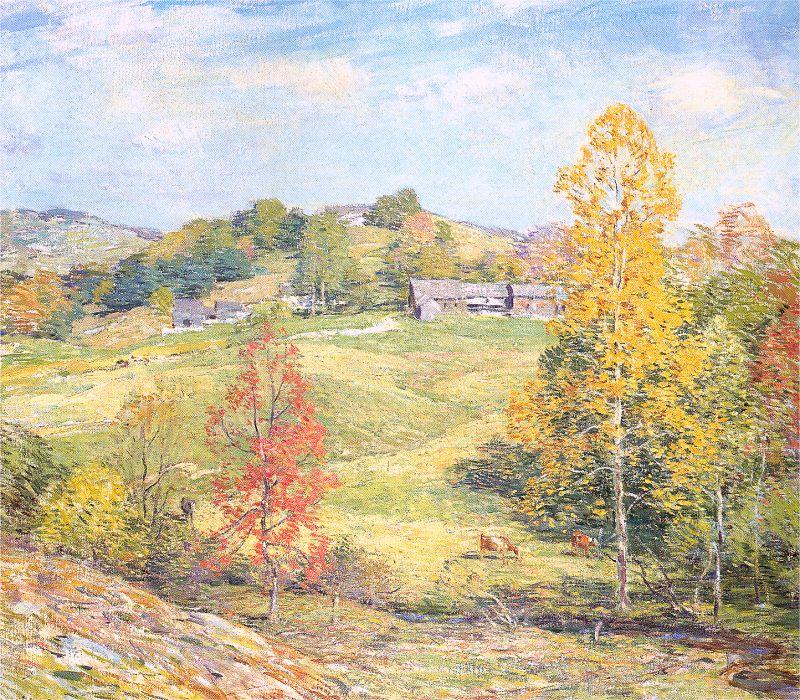 Metcalf, Willard Leroy Le Sillon oil painting image